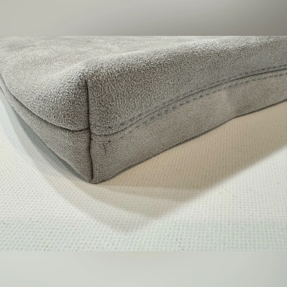 Dior Gray Suede Pouch